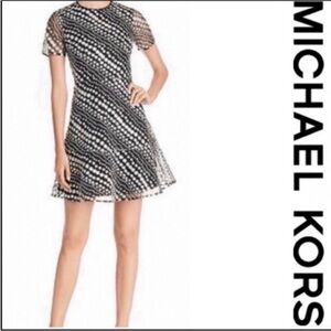 NWOT MICHAEL KORS Floral Dress - Black & White